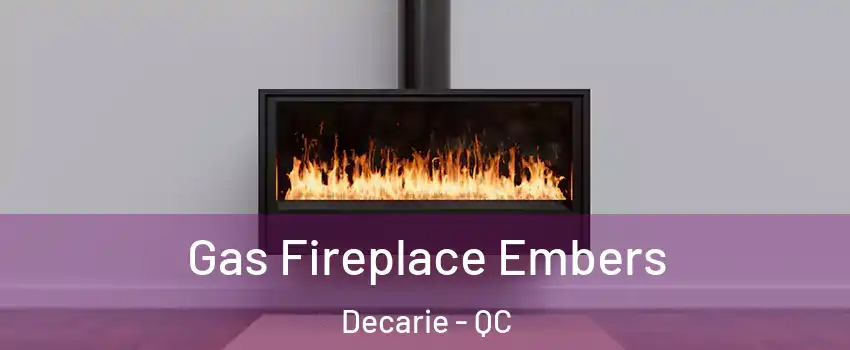 Gas Fireplace Embers Decarie - QC