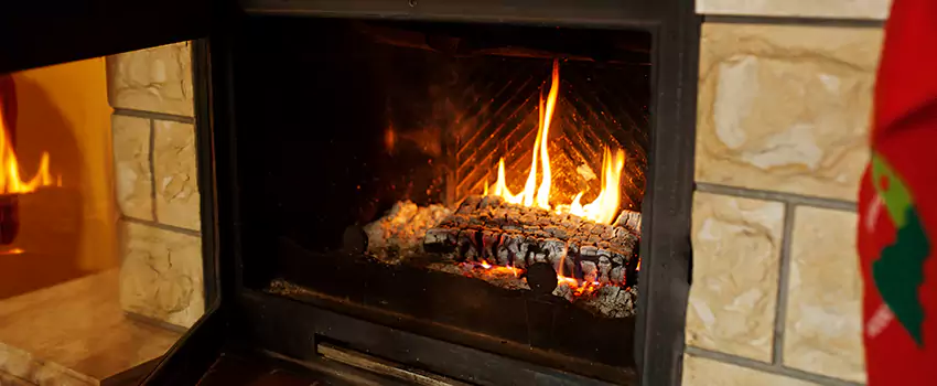 Commercial Prefabricated Fireplace Replacement in Montreal West, Quebec