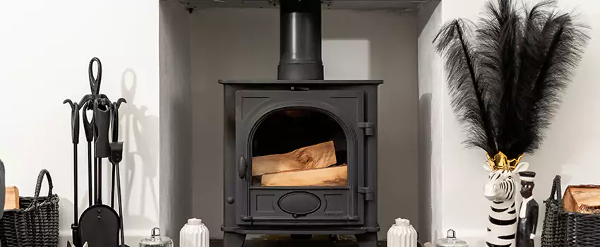 Thelin Hearth Products Providence Pellet Insert Fireplace Installation in Montreal West, QC