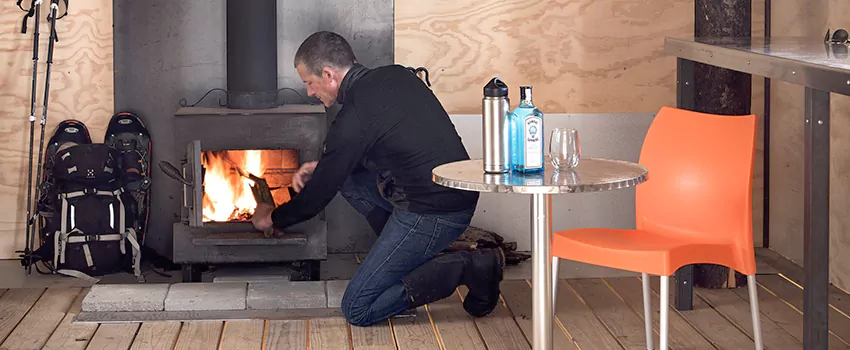 Open Hearth Wood Fireplace Installation in Montreal West, QC