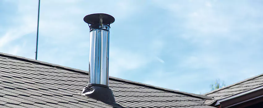 Outdoor Metal Chimney Installation in Westminster, Quebec