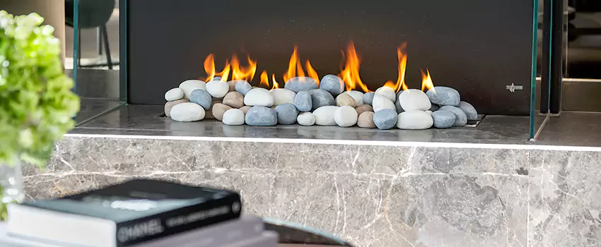 Double-Height Fireplace Design Refurbishment in Westminster, Quebec