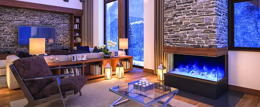 Dynamic Flame Color Fireplace Installation in Westminster, QC